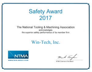 NTMA's Safety Award 2017